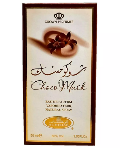 Al Rehab Choco Musk Eau de Parfum Spray – Unisex | 50 ml / 1.69 fl oz