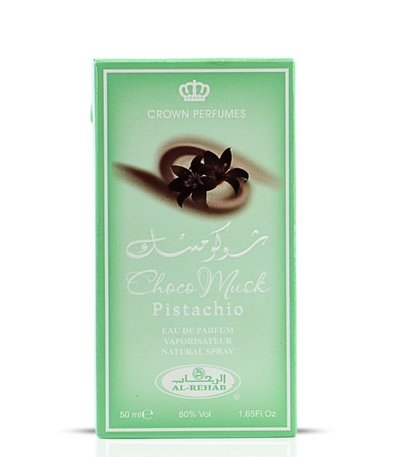 Al Rehab Choco Musk Pistachio Eau de Parfum Spray – Unisex | 50 ml / 1.65 fl oz