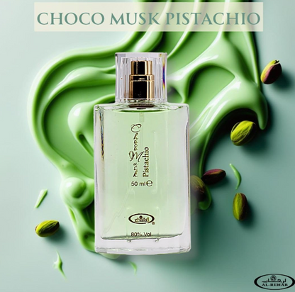 Al Rehab Choco Musk Pistachio Eau de Parfum Spray – Unisex | 50 ml / 1.65 fl oz