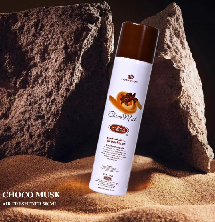 Al‑Rehab Choco Musk Air Freshener – 300 ml