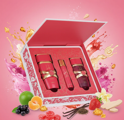 Lattafa Yara Candy 3pcs Gift Set – Women | 100 ml / 3.4 fl oz + Extras