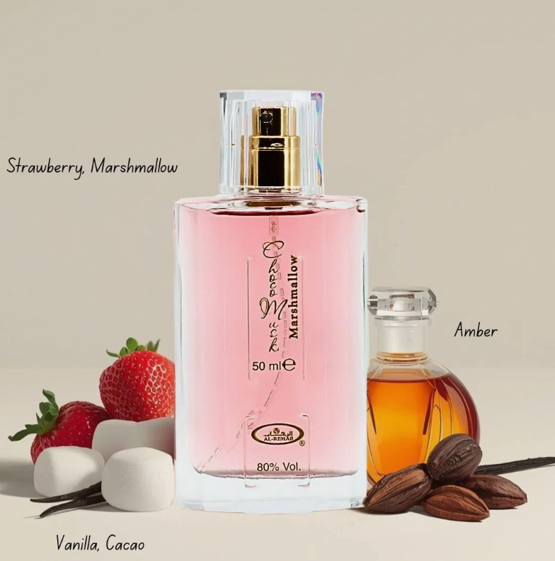 Al‑Rehab Choco Musk Marshmallow 3‑Piece Gift Set – Unisex | 50 ml / 1.69 fl oz + Extras