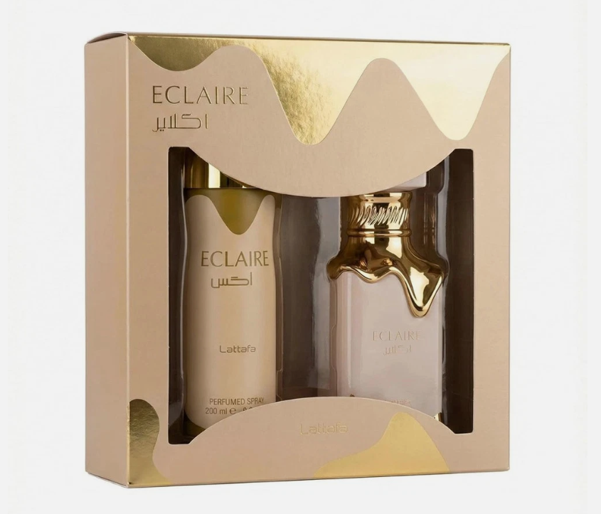 Lattafa Eclaire 2pcs Set – Women | 100 ml EDP + 200 ml Perfumed Spray