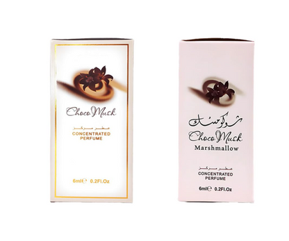 Choco Musk -Pack of 2 – 6 ml Roll-On Oil & Choco Musk Marshmallow 6 ml Roll-On Oil – Unisex Perfume Oils