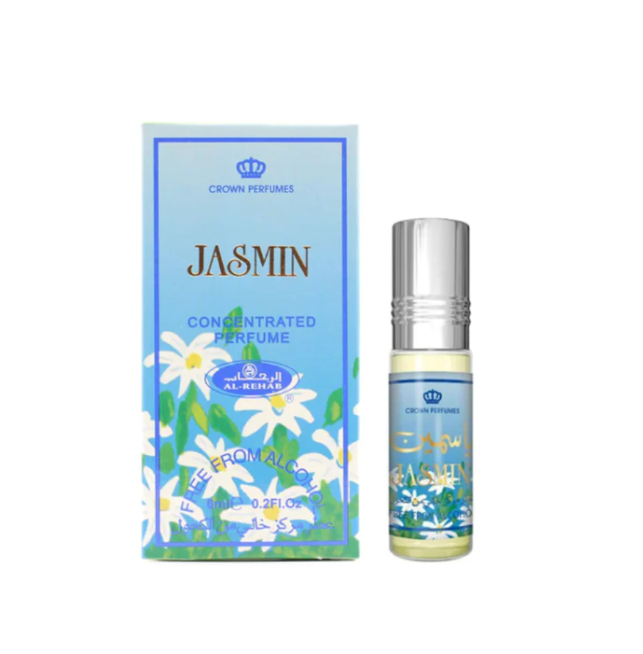 Al-Rehab Pack of 2 – Jasmin 6 ml + Love Apple 6 ml | Unisex Perfume Oils