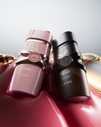 Lattafa Yara Elixir & Asad Elixir Combo – Eau de Parfum Duo | 3.4 oz / 100 ml Each | Unisex