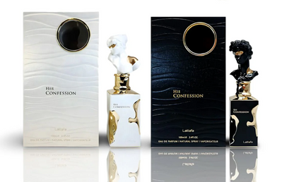 Lattafa His & Her Confession Eau de Parfum Combo – Unisex Duo | 3.4 oz / 100 ml Each | Unisex