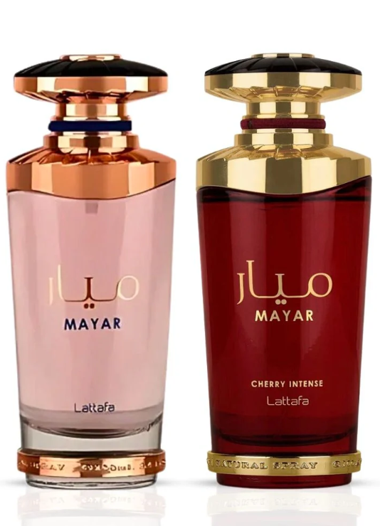 Lattafa Mayar & Cherry Intense Eau de Parfum Combo – Unisex Duo | 3.4 oz / 100 ml Each | Unisex