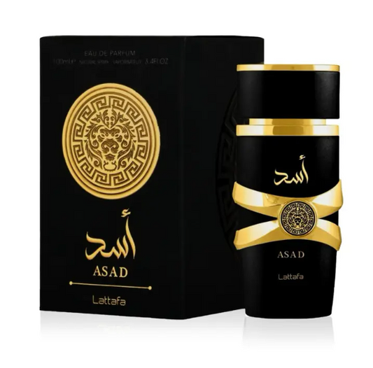 Lattafa Asad Collection 4-Piece Bundle – Asad Elixir + Asad + Asad Zanzibar + Asad Bourbon | 100 ml EDP Each