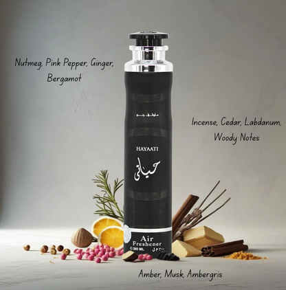 Hayaati Air Freshener 6 Pack Bundle – Home & Car Fragrance Spray | 300 ml / 10.1 fl oz Each