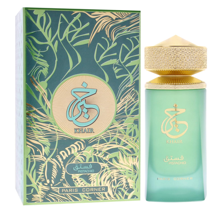 Paris Corner Khair Pistachio Eau de Parfum for Women 3.4 oz / 100ml – Long Lasting Sweet Gourmand Perfume Spray