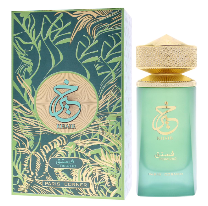 Paris Corner Khair Pistachio Eau de Parfum for Women 3.4 oz / 100ml – Long Lasting Sweet Gourmand Perfume Spray