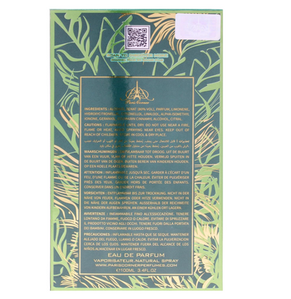Paris Corner Khair Pistachio Eau de Parfum for Women 3.4 oz / 100ml – Long Lasting Sweet Gourmand Perfume Spray