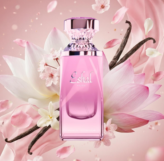 Eshal Musk Eau de Parfum for Women 3.4 oz / 100ml – Long Lasting Warm & Sensual Musk Fragrance Spray