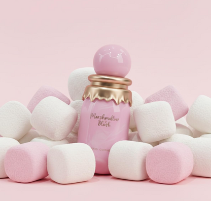 Paris Corner Marshmallow Blush Eau de Parfum for Women 1.7 oz / 50ml – Sweet Gourmand Strawberry & Marshmallow Perfume Spray