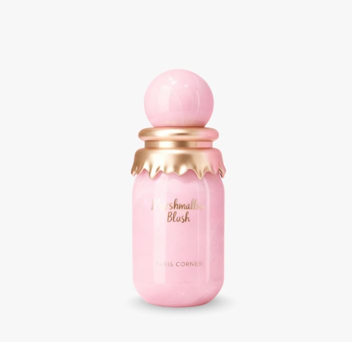 Paris Corner Marshmallow Blush Eau de Parfum for Women 1.7 oz / 50ml – Sweet Gourmand Strawberry & Marshmallow Perfume Spray