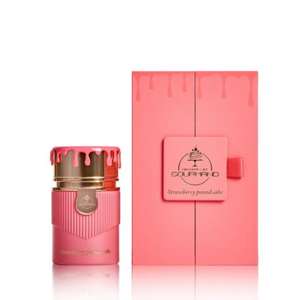 Paris Corner Strawberry Pound Cake Eau de Parfum Unisex 3.4 oz / 100ml – Decadent Gourmand Fragrance with Lemon, Strawberry, Musk & Vanilla Milk