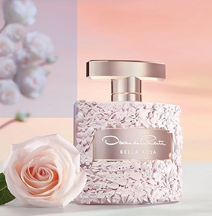 Oscar de la Renta Bella Rosa Eau de Parfum for Women 3.4 oz / 100ml – Floral Fruity Elegant Perfume Spray