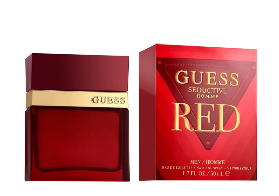 Guess Seductive Homme Red Eau de Toilette for Men 3.4 oz / 100ml – Spicy Woody Aromatic Fragrance Spray