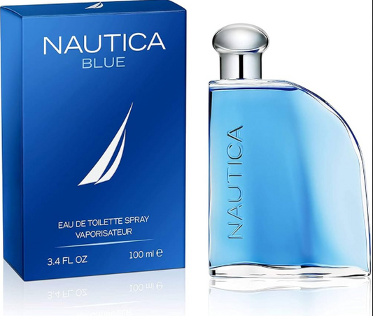 Nautica Blue Eau de Toilette for Men 3.4 oz / 100ml – Fresh Aquatic Aromatic Cologne Spray