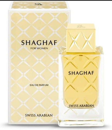 Swiss Arabian Shaghaf Eau de Parfum for Women 2.5 oz / 75ml – Warm Sweet Gourmand Oud Perfume Spray Long Lasting