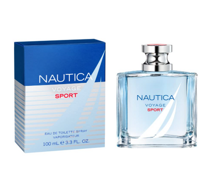 Nautica Voyage Sport Eau de Toilette for Men 3.4 oz / 100ml – Fresh Citrus Aquatic Cologne Spray Long Lasting
