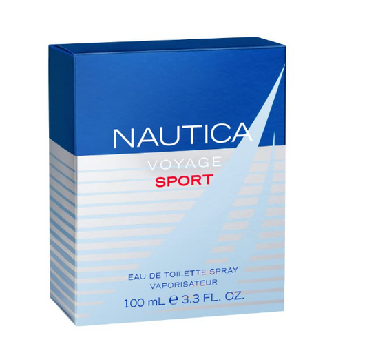 Nautica Voyage Sport Eau de Toilette for Men 3.4 oz / 100ml – Fresh Citrus Aquatic Cologne Spray Long Lasting