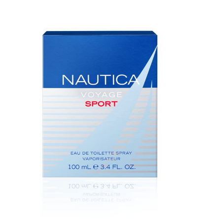 Nautica Voyage Sport Eau de Toilette for Men 3.4 oz / 100ml – Fresh Citrus Aquatic Cologne Spray Long Lasting