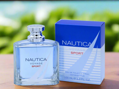 Nautica Voyage Sport Eau de Toilette for Men 3.4 oz / 100ml – Fresh Citrus Aquatic Cologne Spray Long Lasting