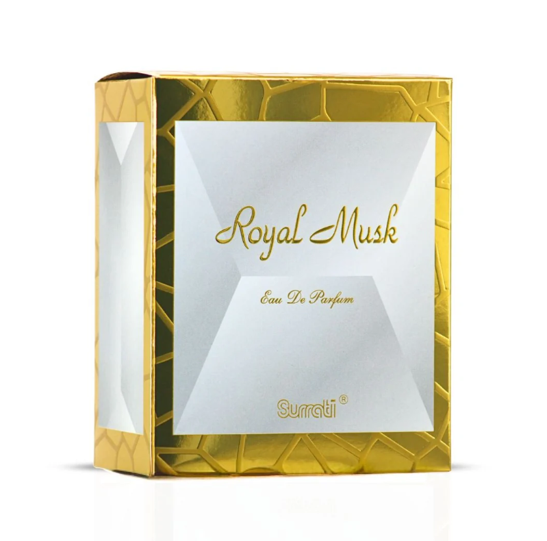 Surrati Royal Musk Eau de Parfum for Women 3.4 oz / 100ml – Clean Soft Musk Floral Arabian Perfume Spray Long Lasting