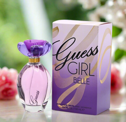 Guess Girl Belle Eau de Toilette for Women 3.4 oz / 100ml – Sweet Fruity Floral Perfume Spray Long Lasting