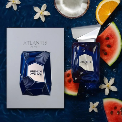 French Avenue Atlantis Eau De Parfum for Men 3.4 Fl Oz – Long Lasting Perfume Spray, Fresh Aquatic Scent, Bold & Invigorating