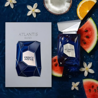 French Avenue Atlantis Eau De Parfum for Men 3.4 Fl Oz – Long Lasting Perfume Spray, Fresh Aquatic Scent, Bold & Invigorating
