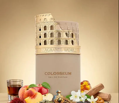 Fragrance World Colosseum Eau De Parfum for Men 3.4 Fl Oz – Long Lasting Perfume Spray, Spicy Woody Scent, Bold & Sophisticated
