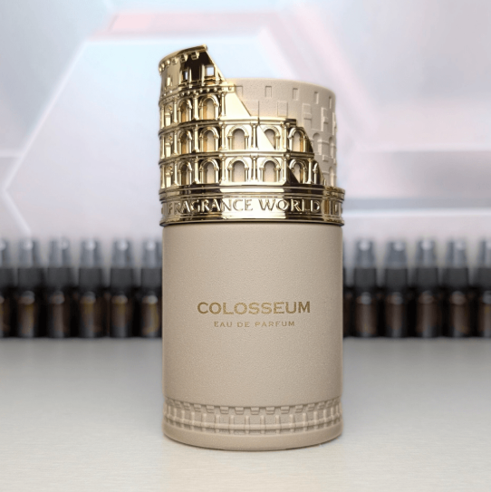 Fragrance World Colosseum Eau De Parfum for Men 3.4 Fl Oz – Long Lasting Perfume Spray, Spicy Woody Scent, Bold & Sophisticated