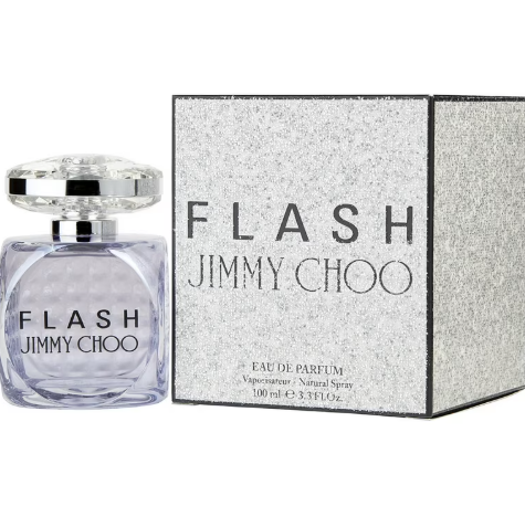 Jimmy Choo Flash Eau de Parfum for Women 3.3 fl oz 100ml Long Lasting Perfume Spray Vibrant Floral White Flower Scent Elegant Night Out Fragrance Gift for Her