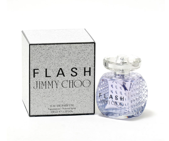 Jimmy Choo Flash Eau de Parfum for Women 3.3 fl oz 100ml Long Lasting Perfume Spray Vibrant Floral White Flower Scent Elegant Night Out Fragrance Gift for Her