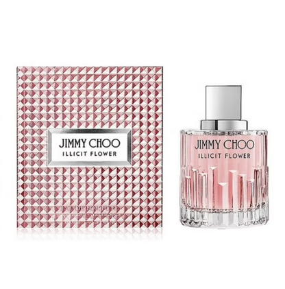Jimmy Choo Illicit Flower Eau de Toilette for Women 3.3 fl oz 100ml Fresh Floral Fruity Perfume Spray Light Feminine Daytime Fragrance Elegant Gift for Her
