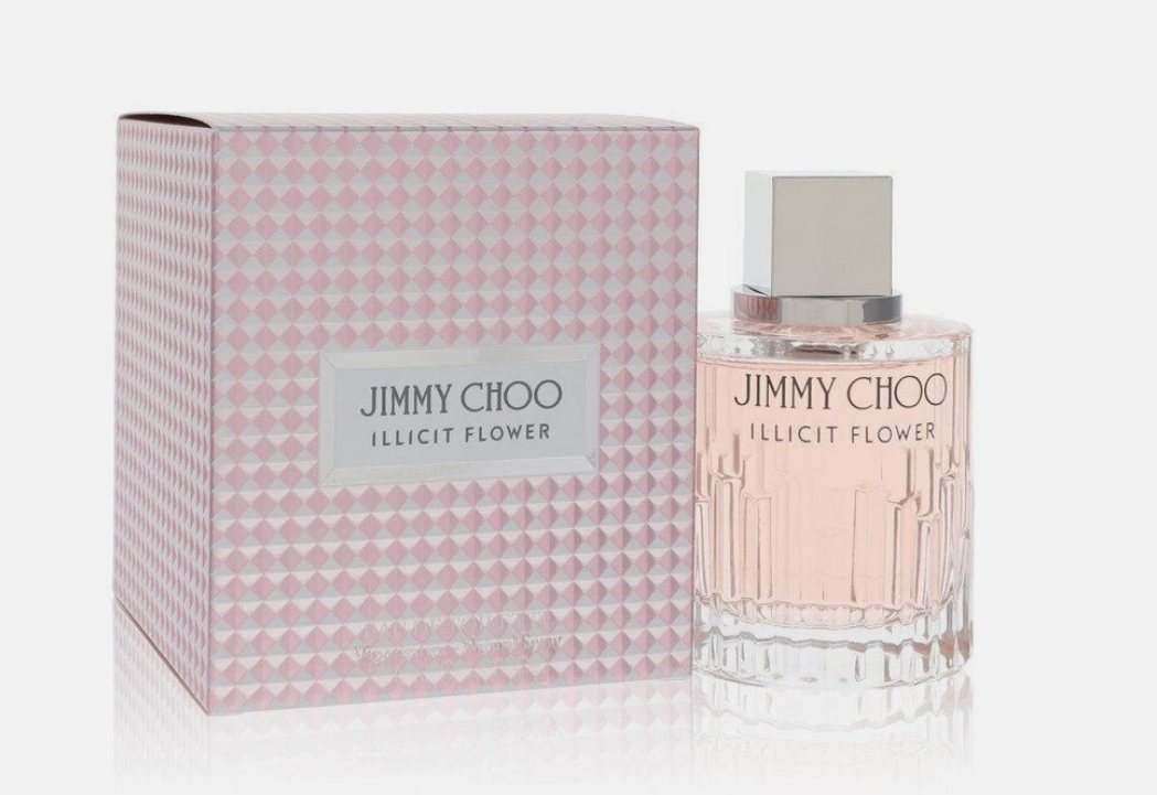 Jimmy Choo Illicit Flower Eau de Toilette for Women 3.3 fl oz 100ml Fresh Floral Fruity Perfume Spray Light Feminine Daytime Fragrance Elegant Gift for Her
