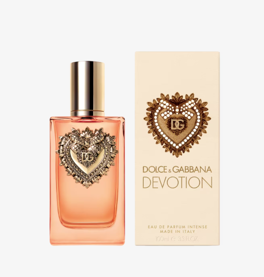 Dolce & Gabbana Devotion Eau de Parfum for Women 3.3 fl oz 100ml Long Lasting Sweet Gourmand Perfume Spray Vanilla Citrus Elegant Luxury Fragrance Gift for Her