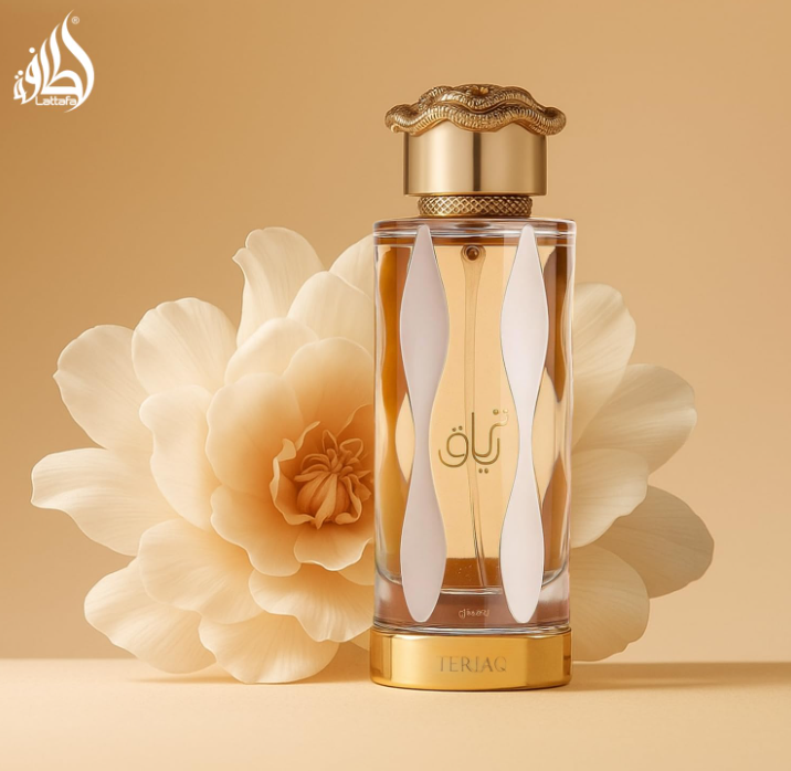 Lattafa Teriaq Eau de Parfum for Unisex 3.4 fl oz 100ml Long Lasting Sweet Spicy Amber Perfume Spray Luxury Arabian Fragrance Bold Warm Scent Gift
