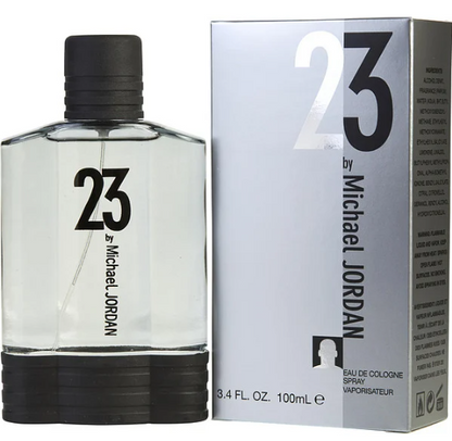 Michael Jordan 23 Eau de Cologne for Men 3.4 fl oz 100ml Fresh Spicy Woody Perfume Spray Long Lasting Classic Masculine Everyday Fragrance Gift for Him