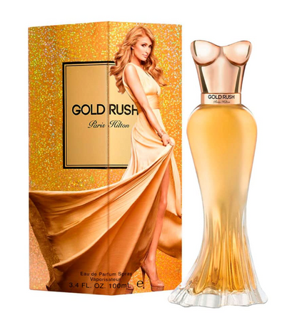 Paris Hilton Gold Rush Eau de Parfum for Women 3.4 fl oz 100ml Long Lasting Sweet Fruity Gourmand Perfume Spray Vanilla Praline Luxury Feminine Fragrance Gift for Her