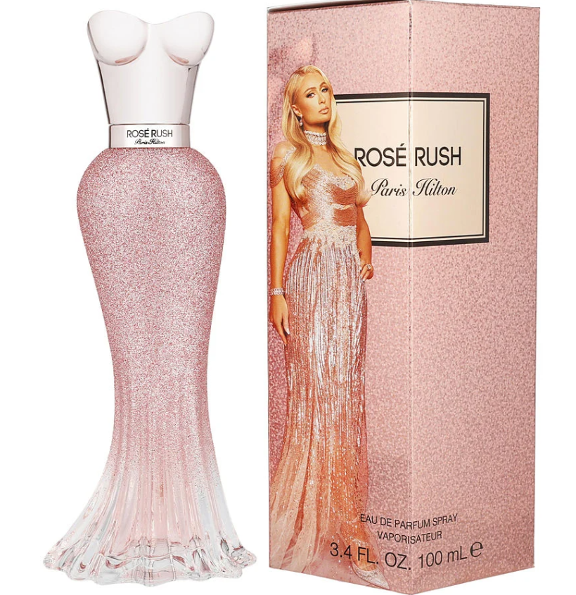 Paris Hilton Rose Rush Eau de Parfum for Women 3.4 fl oz 100ml Long Lasting Floral Fruity Rose Perfume Spray Elegant Feminine Fresh Romantic Fragrance Gift for Her