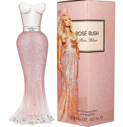Paris Hilton Rose Rush Eau de Parfum for Women 3.4 fl oz 100ml Long Lasting Floral Fruity Rose Perfume Spray Elegant Feminine Fresh Romantic Fragrance Gift for Her