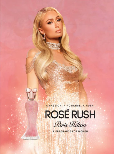Paris Hilton Rose Rush Eau de Parfum for Women 3.4 fl oz 100ml Long Lasting Floral Fruity Rose Perfume Spray Elegant Feminine Fresh Romantic Fragrance Gift for Her
