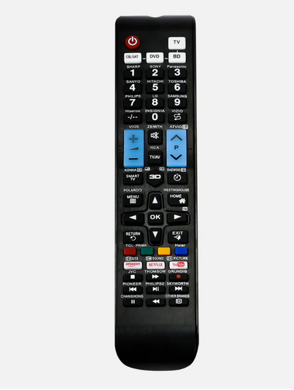 Toptech Universal 4-in-1 TV Remote Control, Smart Replacement Remote for TV, DVD, Cable & Streaming Devices, Easy Setup Universal IR Remote for Multiple Brands Home Entertainment Systems