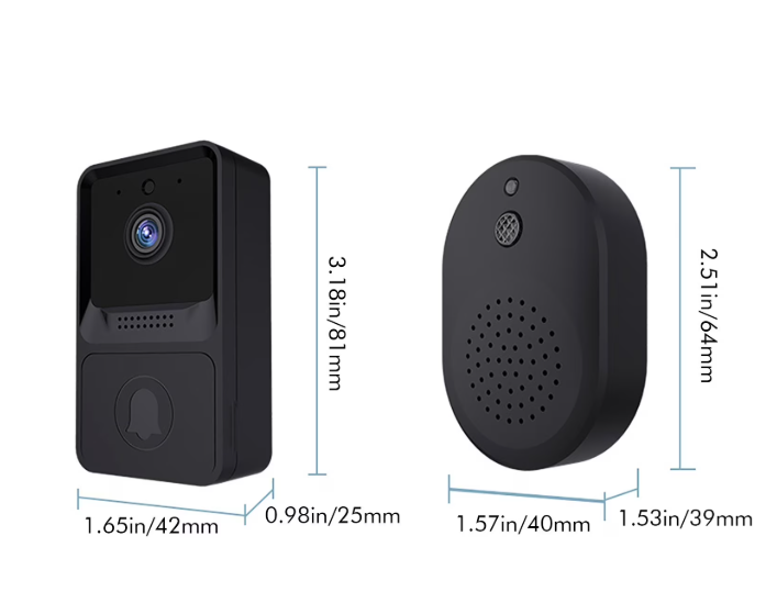 Toptech Wireless HD Doorbell Camera – Smart Home Security System with HD Video, Motion Detection, WiFi Connectivity, Night Vision, App Control (Google Play & App Store Supported)
