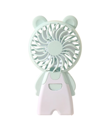 Mini Portable USB Rechargeable Desk Fan, Cute Animal Shaped Handheld Table Fan, Quiet Personal Cooling Fan with Button Control for Desktop, Home & Outdoor Travel (Random Color Delivery – 6 Designs)