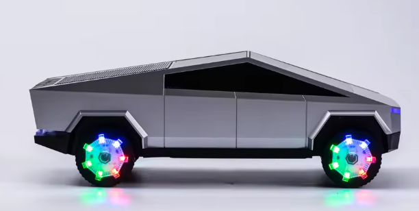 AN-A7 Tesla Cyber Pickup Car Shaped Bluetooth Speaker with RGB Lights & Wireless Charging